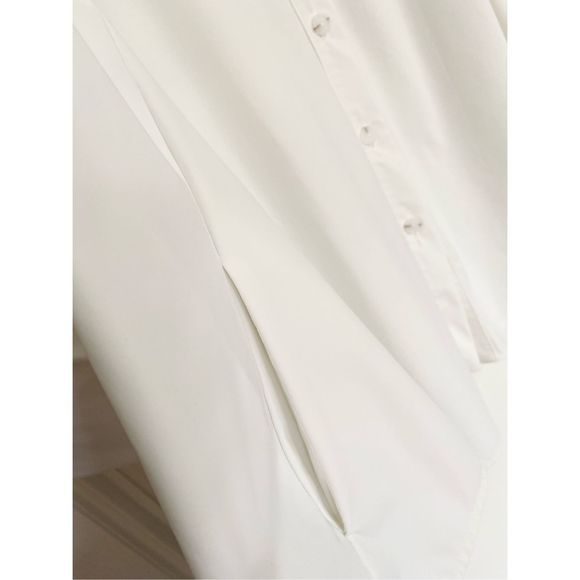 IC by Connie Oversized White Button Down Shirt/Tunic Sz XL - Picture 7 of 9